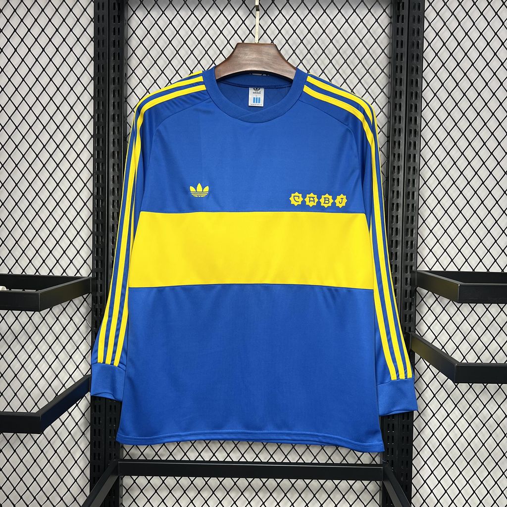 Boca Juniors Home Jersey 1981 Retro Long Sleeve