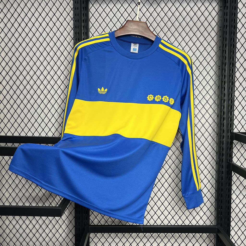 Boca Juniors Home Jersey 1981 Retro Long Sleeve